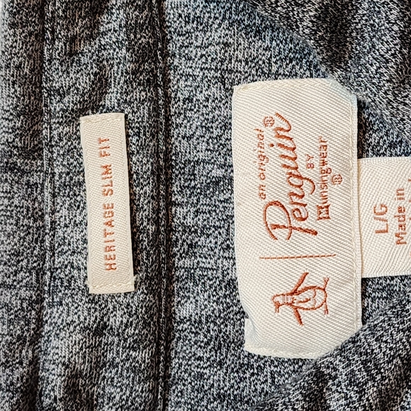 Penguin Button Up Long Sleeve Button Up Shirt (J) - Picture 8 of 10